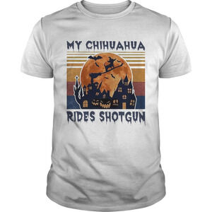 My Chihuahua Rides Shotgun HalloweenShirt